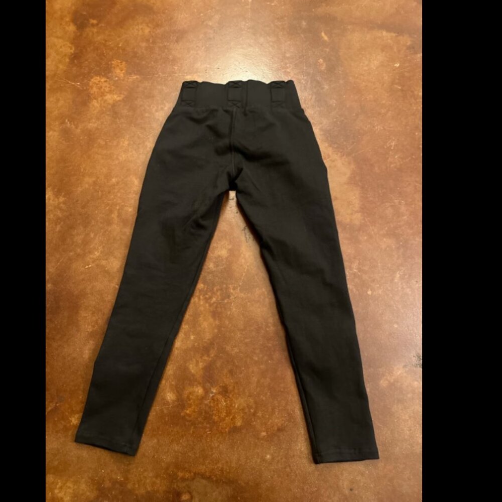 Women's Motorcycle Protection Black High-Rise Leggings